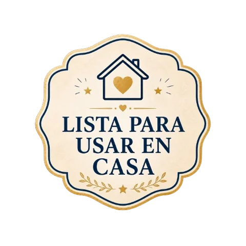Lista para usar en casa